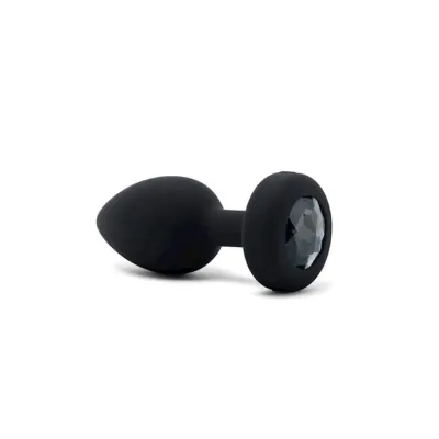 B vibe Vibrating Jewel Plug Black M l