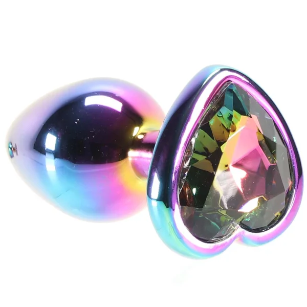 NS Novelties Rear Assets Multicolor Heart Small Plug