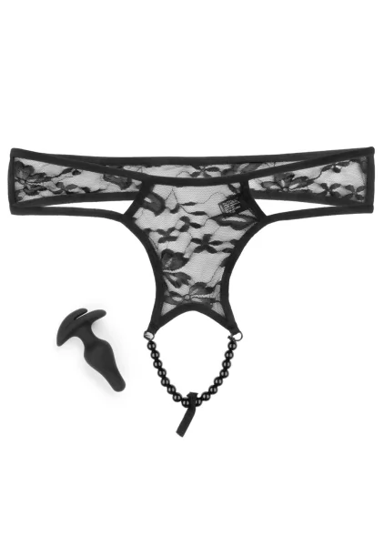Pipedream Products Hookup Panties Crotchless Pleasure Pearls