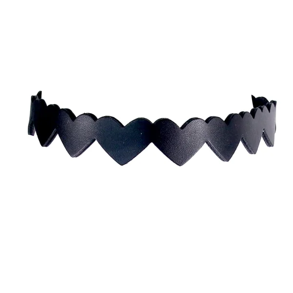 Sex & Mischief Heart Day Collar By Sportsheets - Black