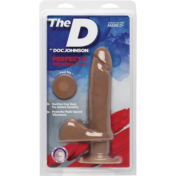 The D 7 inch Vibrating Perfect D - Caramel