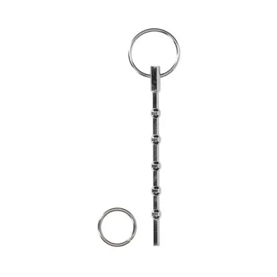 Ouch Urethral Sounding Metal Dilator With Ring Beaded 9 5 Mm