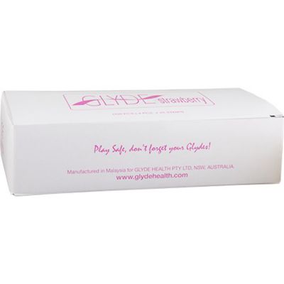 Glyde Condom Strawberry Pink 53mm Bulk 100 s