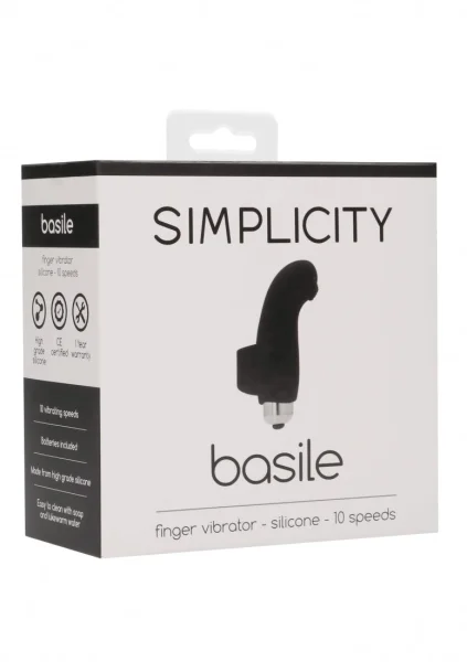 Basile Finger Vibrator - Black