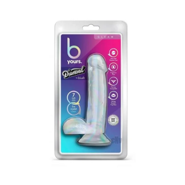 B Yours Diamond Gleam 7 In. Clear