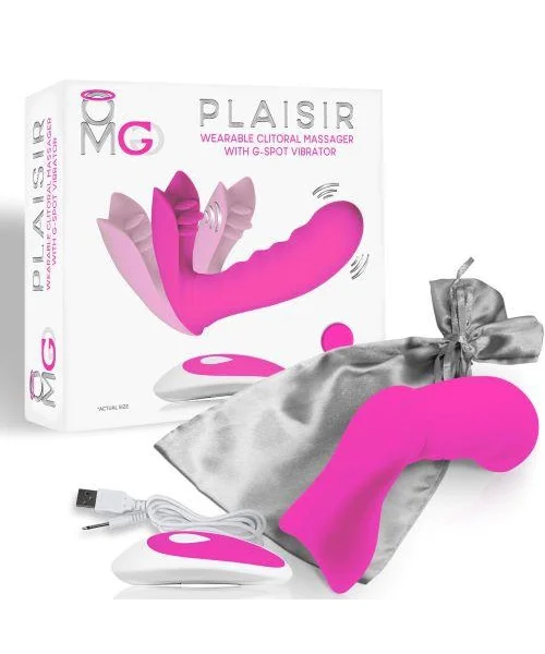 OMG Plaisir Wearable Clitoral Massager, G-Spot Vibrator Pink