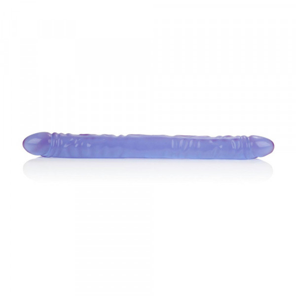 CalExotics Reflective Gel Veined Double Dong 18" - Purple