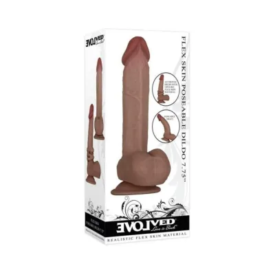 Evolved Flex Skin Poseable Dildo 7 75 Dark