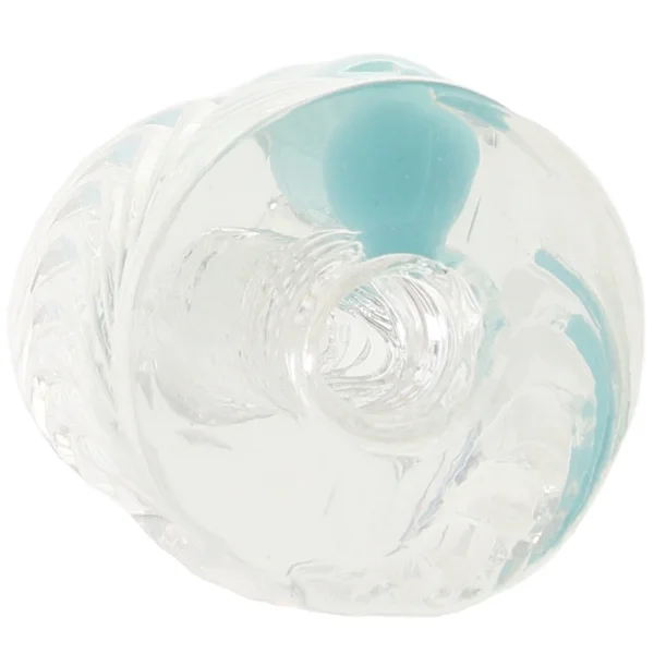 Clear 'Aster' Male Masturbator with Rechargeable Bullet