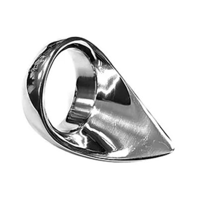 Stainless Steel Stainless Steel Tear Drop Cock Ring 45mm In Clamshell