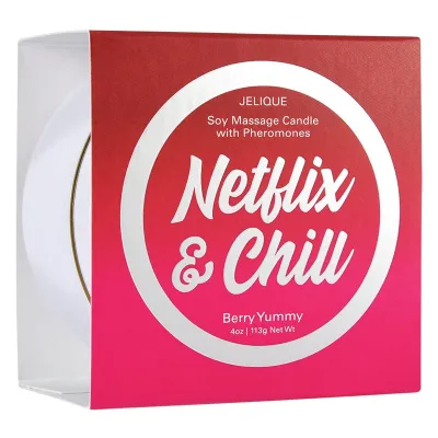 Jelique Netflix Chill Berry Yummy Massage Candle