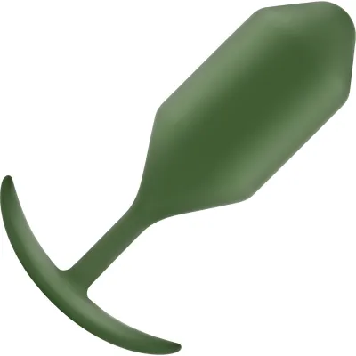 b Vibe Snug Plug 4 Extra Large Silicone Weighted Butt Plug Army