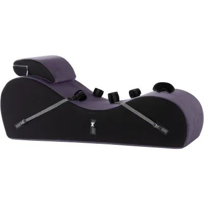 Liberator Lyza Lounger Valkyrie Edition With Microfiber Cuff Kit Aubergine