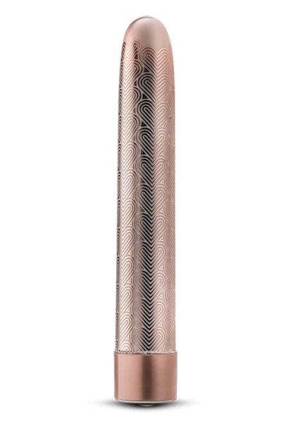 The Collection Lattice Limited Edition Rechargeable Waterproof Slimline Vibrator By Blush - Rose Gold