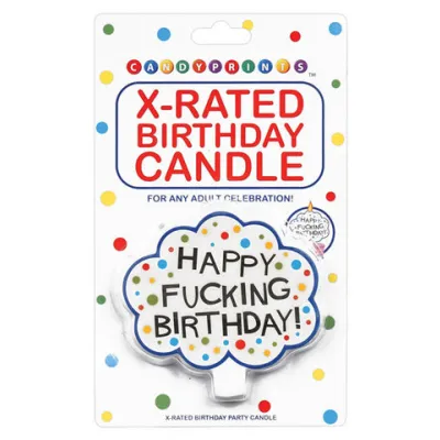 Happy fucking birthday candle