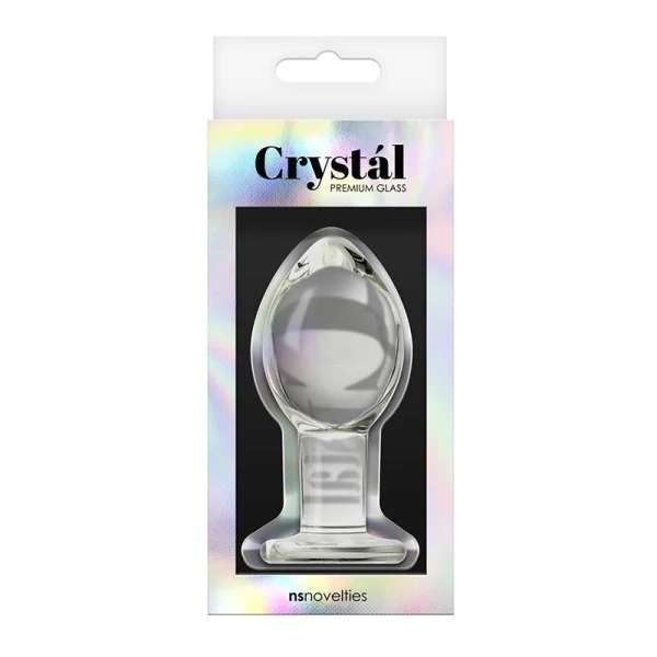 Crystal Premium Glass Large Butt Plug