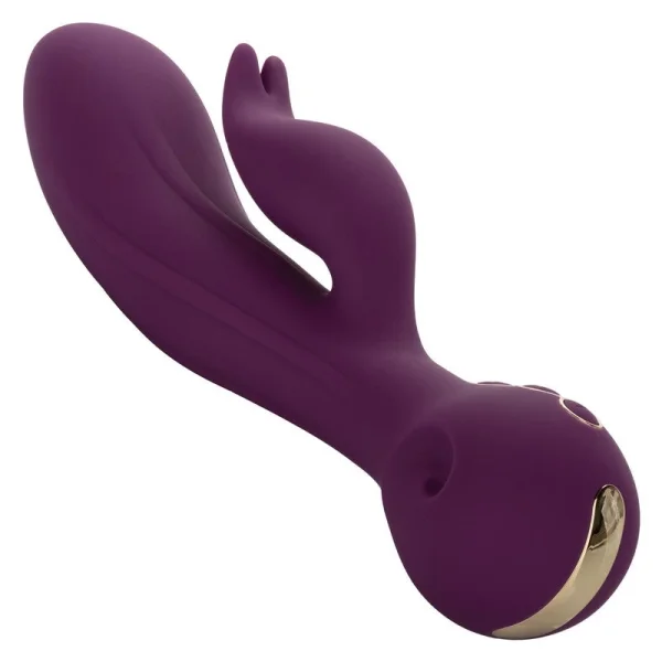 Obsession Desire Rechargeable Waterproof Silicone Rabbit Vibrator By CalExotics - Purple