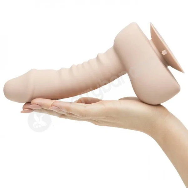 Uprize Flesh Remote Control Erecting 6" Vibrating Dildo