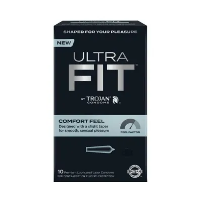 Trojan Ultrafit Comfort Feel 10 Ct