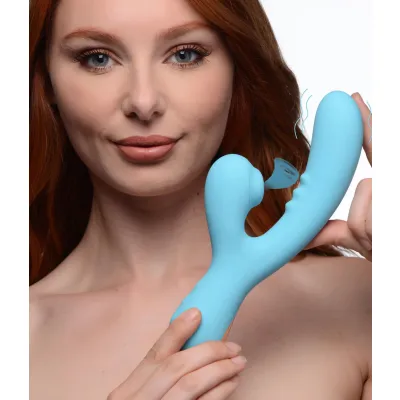 8x Silicone Suction Rabbit Teal
