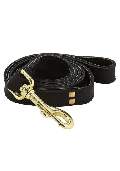 Bound Noir Nubuck Leather Leash — image 5 of 6