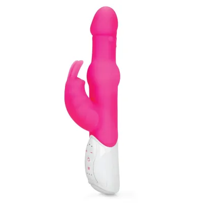 Rabbit Essential Rechargeable Pleasure Beads Rabbit Vibrator with Rotating Shaft