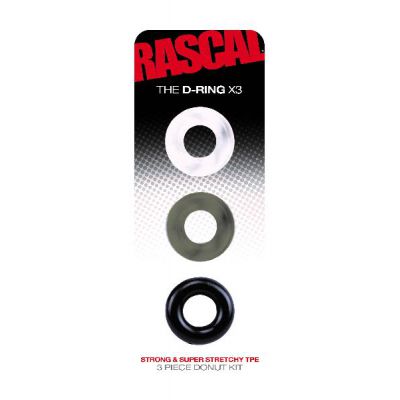 The D Ring X3 Donut Cock Ring Set
