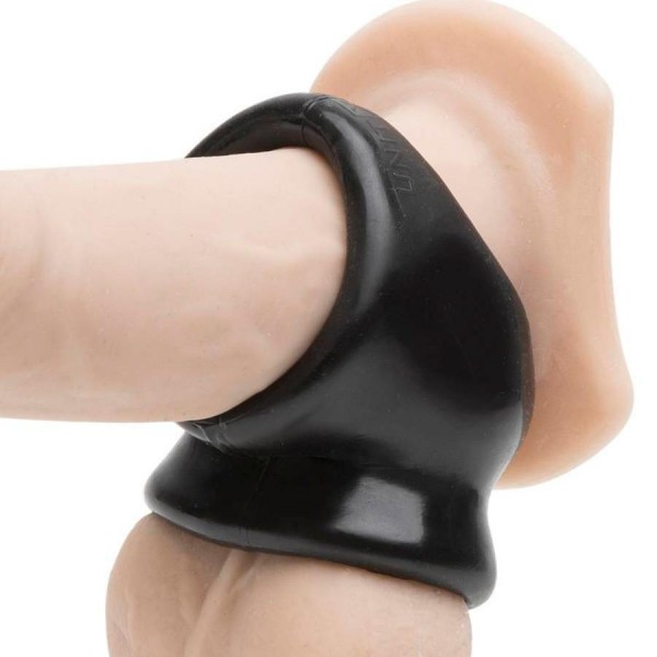 Oxballs Tri-Squeeze Ball-Stretcher & Cock Cage | Black Ice