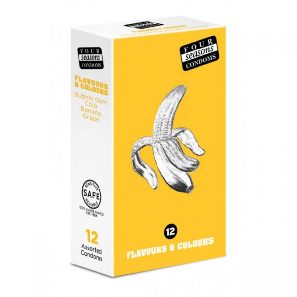 Four Seasons Flavoured Condoms - 12 Pack