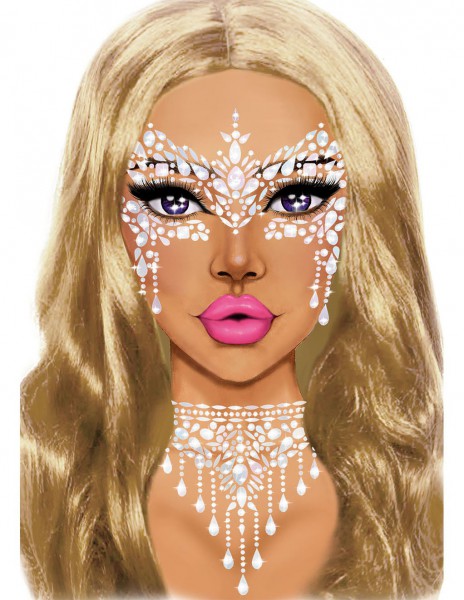 Leg Avenue Masquerade Adhesive Face Jewels Sticker