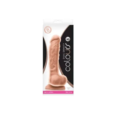 Colours Dual Density Dildo Ivory 8 Inch