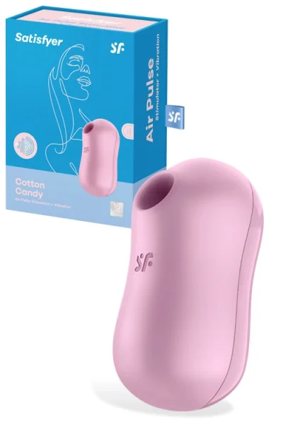 Satisfyer Cotton Candy Clitoral Stimulator with Air Pulse & Vibration