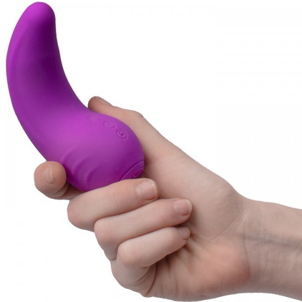 Squeeze & Tease Purple 12 Function Rechargeable Tongue Vibrator — image 5 of 5