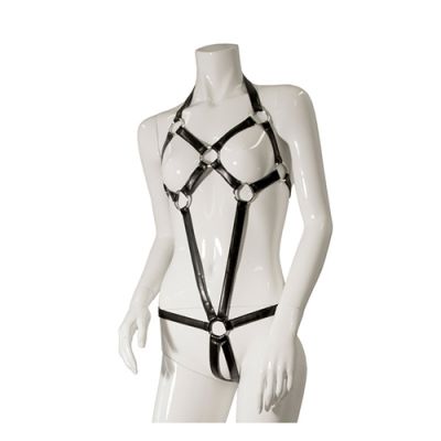 GP Datex Strapped Bodysuit With O Rings S M