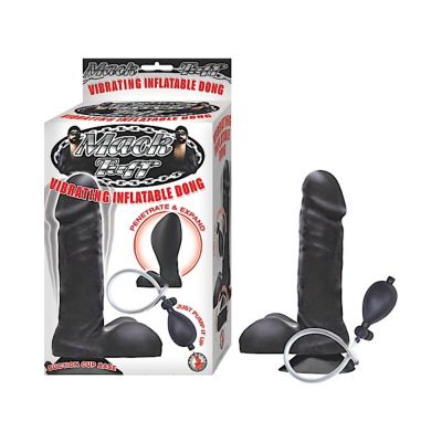 Vibrating Inflatable Dong Black
