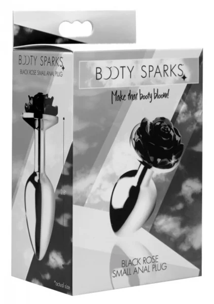 Black Rose Anal Plug - Small