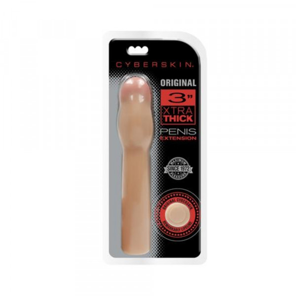 Cyberskin Original 3 Inch Xtra Thick Penis Extension Light