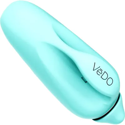 VIVI Rechargeable Silicone Finger Vibrator by VeDO Turquoise