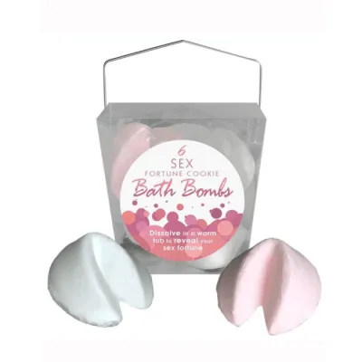 Vanilla and Strawberry Sex Fortune Cookie Bath Bombs