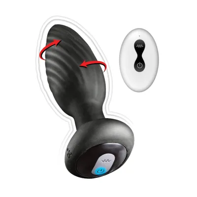 ASS SATION Remote Vibrating and Rotating Anal Plug