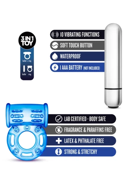Stay Hard - 10 Function Vibrating Bull Ring