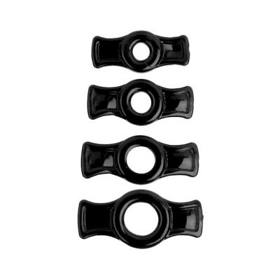 Titanmen Cock Ring Set Black Black