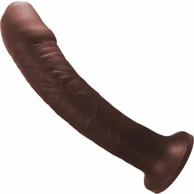 Uncut 1 Dual Density O2 Silicone Dildo By Tantus Espresso