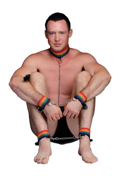 Kinky Pride Rainbow Bondage Set