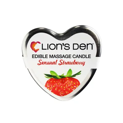 Lion s Den Strawberry Scented Massage Candle