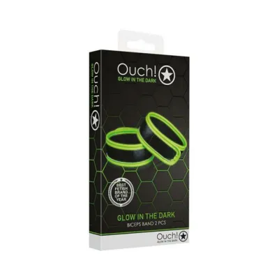 Ouch Glow Biceps Band Glow In The Dark Green