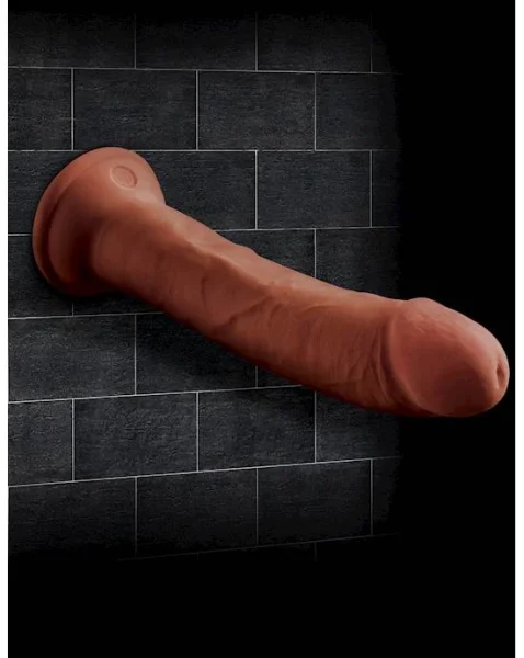 King Cock Plus Triple Density Cock - 8 Inch  - Brown - 8 Inch
