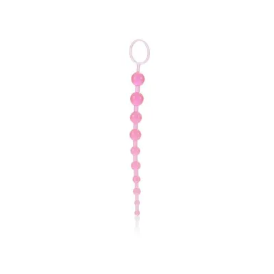 X 10 Beads Pink Pink
