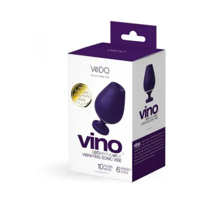 Clitoral Stimulation Vedo Vino Rechargeable Vibrating Sonic Vibe Purple