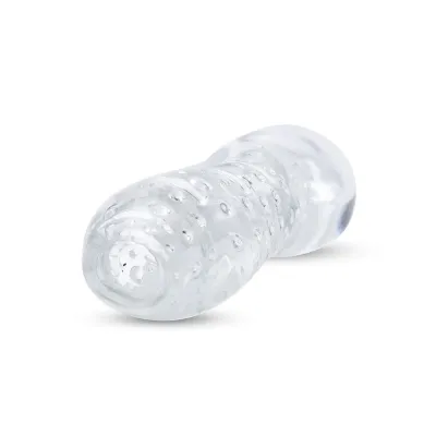 Zolo Gripz Wavy Squeezable Clear Stroker